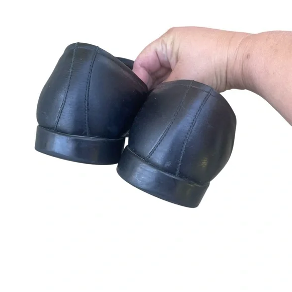 LUXURY PRADA LOGO BUSINESS SHOES 4D2793 BLACK LEATHER, Size 9, EUC, W/COA - Picture 5 of 8